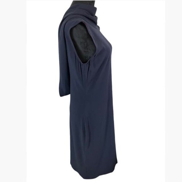 Vintage Ellen Tracy Sexy Backless Draped Sheath Body Hugging Dress Size 8  EUC - Picture 6 of 10